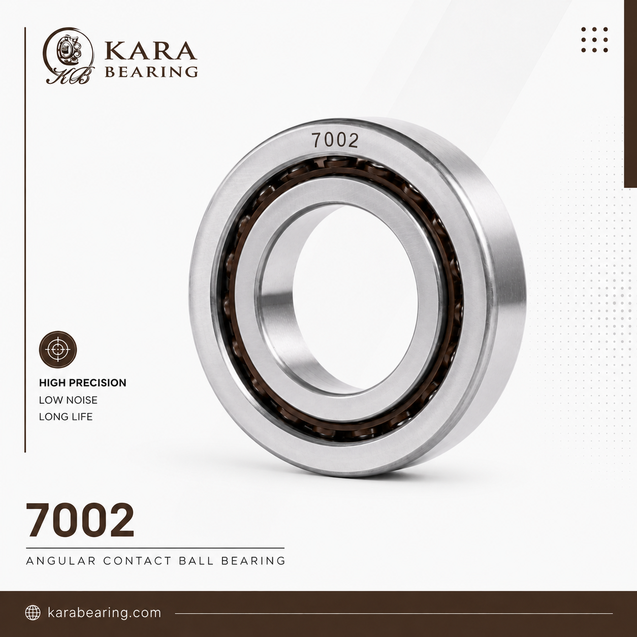 بلبرینگ تماس زاویه ای 7002 1 بلبرینگ تماس زاویه ای 7002 مناسب الکتروموتور، پمپ و ماشینآلات صنعتی