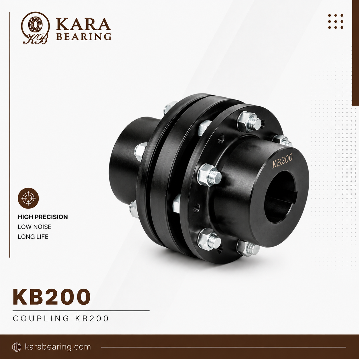کوپلینگ KB200 1 کوپلینگ KB200 صنعتی مناسب انتقال قدرت در گیربکس، پمپ و الکتروموتور