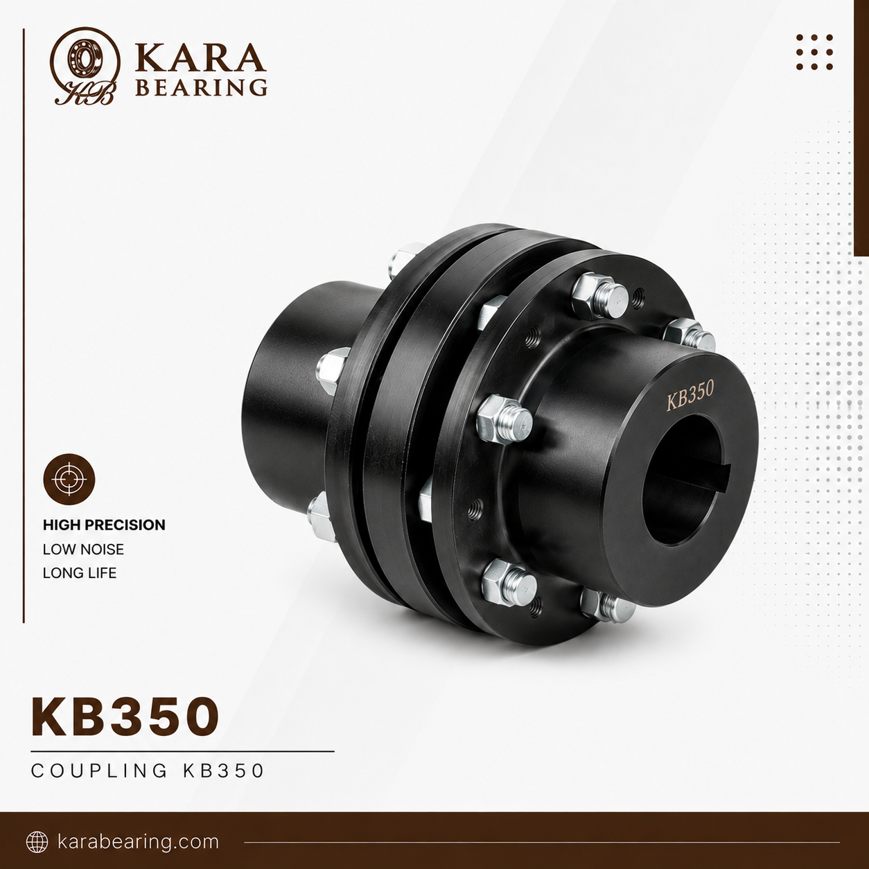 کوپلینگ KB350 1 کوپلینگ KB350 صنعتی مناسب انتقال قدرت در گیربکس، پمپ و الکتروموتور