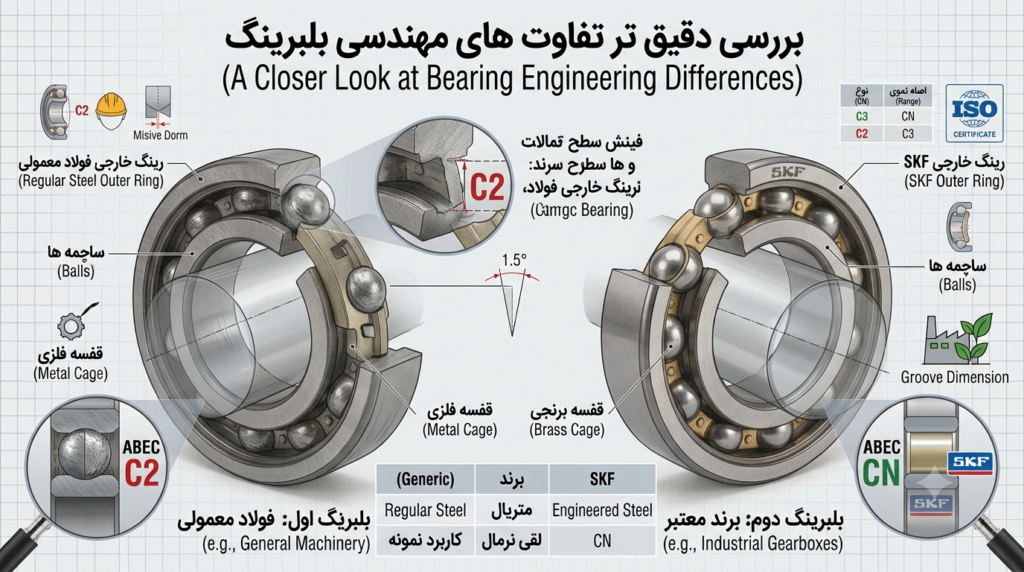 استاندارد بلبرینگ چیست؟ تفاوت ISO، DIN، JIS و ABEC 26 بررسی برند ها و استاندار بلبرینگ